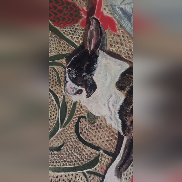 Pug Gouache Painting - Picture 2 of 4